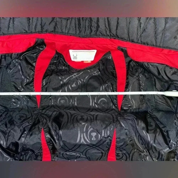 Spyder Ladies Red Posh Ski Jacket - Size 8 - Picture 14 of 14